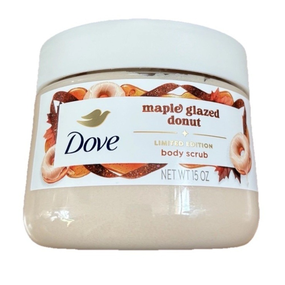 Dove Holiday Treats Limited Edition Maple Glazed Donut Body Scrub 15oz New